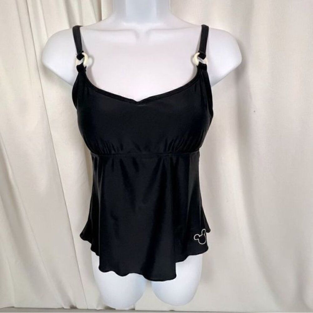 WALT DISNEY WORLD WOMENS TANKINI BLACK SIZE S